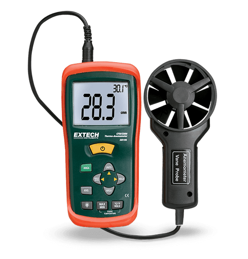 Extech AN100-NIST CFM/CMM Mini Thermo-Anemometer