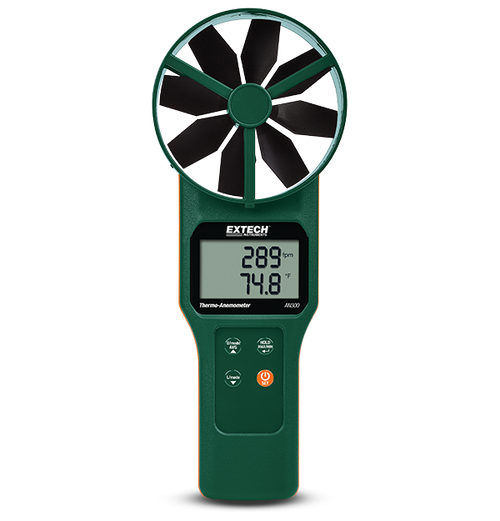 Extech AN300-NIST Large Vane CFM/CMM Thermo-Anemometer