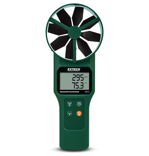 Extech AN310-NIST Large Vane CFM/CMM Anemometer/Psychrometer
