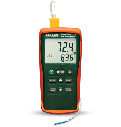 Extech EA11A EasyView Type K Single Input Thermometer