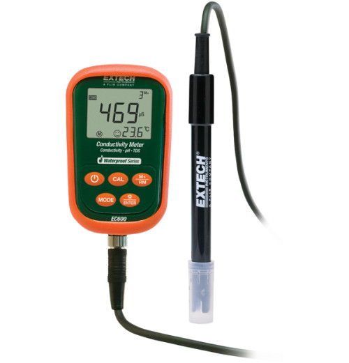 Extech EC600 Waterproof pH/mV/Conductivity/TDS/Salinity/Temp Meter