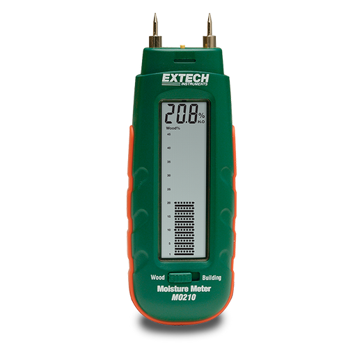 Extech MO210 Pocket Moisture Meter with 2-in-1 Digital LCD Readout and Analog Bar Graph