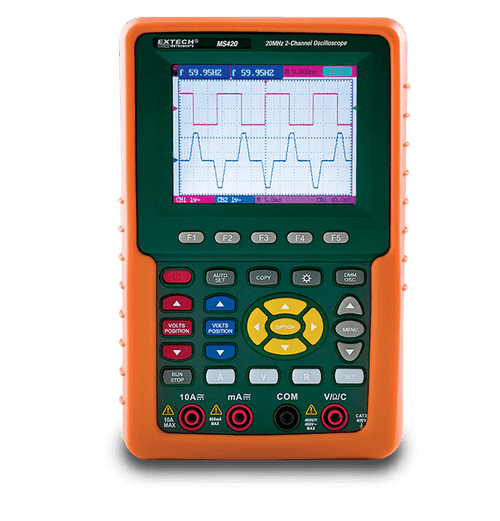 Extech MS420 20MHz 2-Channel Digital Oscilloscope