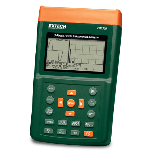 Extech PQ3350 3-Phase Power & Harmonics Analyzer