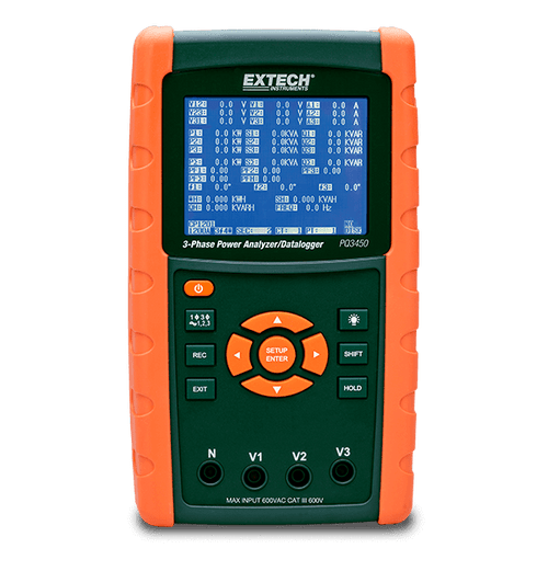 Extech PQ3450 3-Phase Power Analyzer/Datalogger