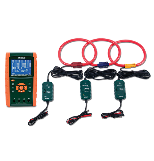 Extech PQ3450-30 3000A Datalogging Power Analyzer Kit