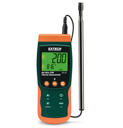 Extech SDL350 Hot Wire CFM Thermo-Anemometer/Datalogger