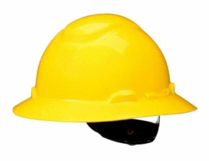 3M H-802SFR-UV SecureFit Full Brim Yellow Hard Hat