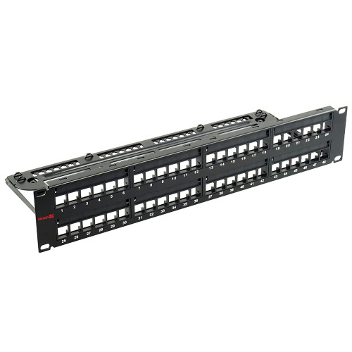 Simply45 S45-2048U Unloaded 48 Port Unshielded Keystone Patch Panel