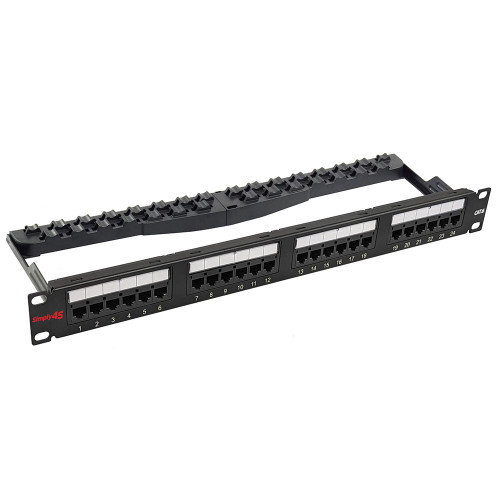 Simply45 S45-2624 24 Port Loaded Cat6 UTP Patch Panel