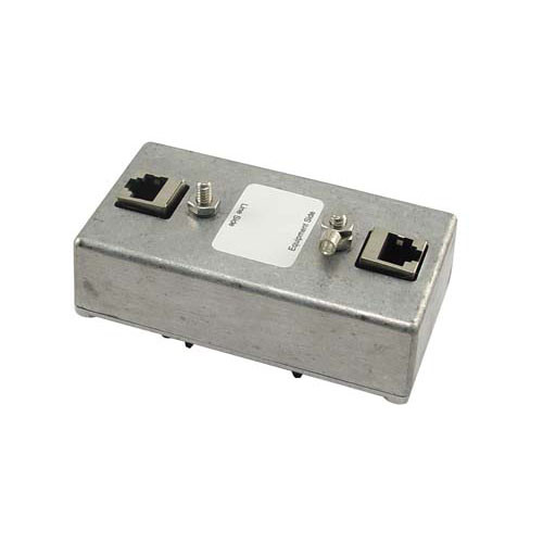 L-Com HGLND-CAT6-HP Indoor DIN Mount 10/100/1000 Base-T Shielded CAT6 Hi-Power Lightning Protector - RJ45 Jacks