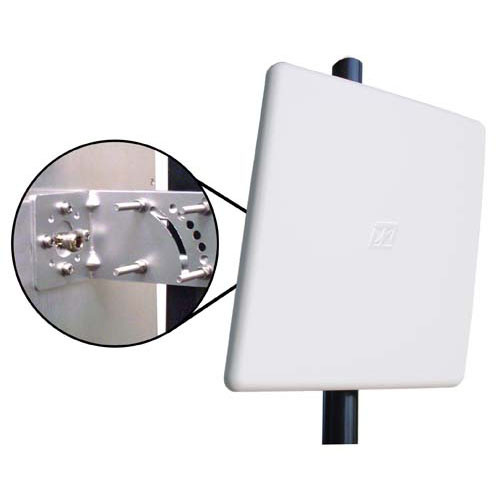 L-Com HG4958-23P 4.9 GHz to 5.8 GHz 23 dBi Broadband Patch Antenna