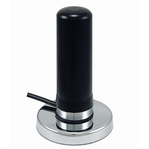 L-Com HG72703MGURB-RSP Cellular/WiFi Multi-Band 3 dBi Black Omni Antenna w/Magnetic Base - RP-SMA Plug Connector