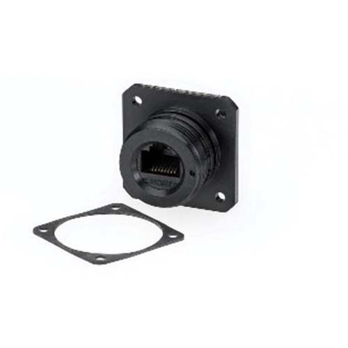 L-Com WT67KC5RM IP67 Rear Mount Flange Kit w/Cat5e Coupler
