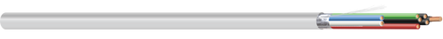 Southwire P40073-1A 18 AWG 4 Conductor Shielded Aluminum Foil Stranded Bare Copper Plenum Cable 1000Ft White Reel