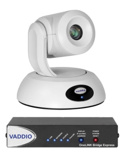 Vaddio 999-96750-470W RoboSHOT 12E HDBT OneLINK Bridge Express System for Cisco SX Codecs