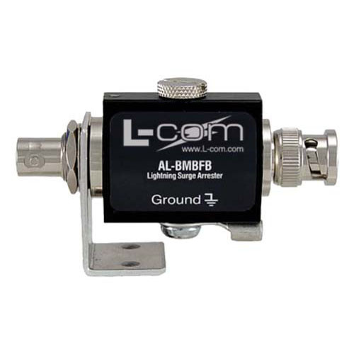 L-Com AL-BMBFB-9 BNC-Male to BNC-Female Bulkhead 0-3 GHz 90V Lightning Protector