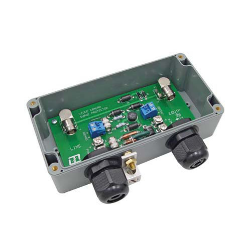 L-Com AL-VDP024DW 24VDC Weatherproof PTZ Video Camera Lightning Protector - Grounded BNC Connectors