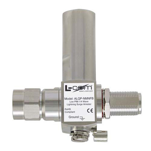 L-Com ALQP-NMNFB Low PIM N-Male to N-Female Bulkhead 1/4 Wave Protector