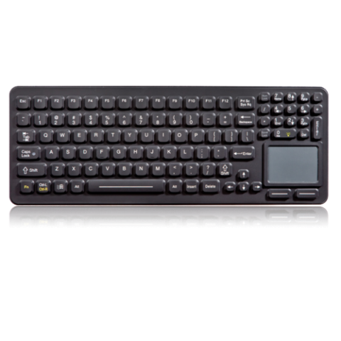 iKey SLK-97-TP-M-USB-BLK SlimKey Backlit Keyboard with Touchpad