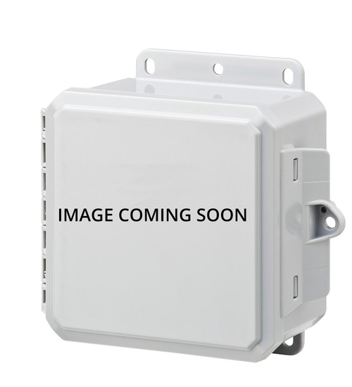 Integra H6064SCF 6" x 6" x 4" Traditional High Impact Polycarbonate Hinged Enclosure