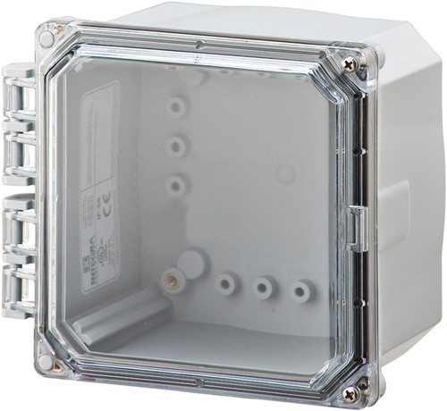 Integra H6064HCF 6" x 6" x 4" Traditional High Impact Polycarbonate Hinged Enclosure