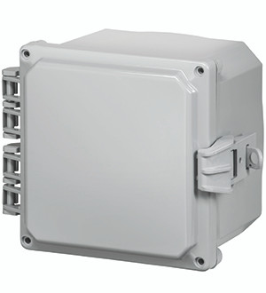 Integra H6064HNL 6" x 6" x 4" Traditional High Impact Polycarbonate Hinged Enclosure