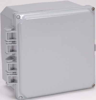 Integra H8084HF-6P 8" x 8" x 4" Traditional High Impact Polycarbonate Hinged Enclosure