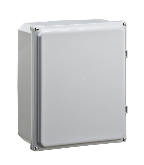 Integra H12104SF 12" x 10" x 4" Traditional High Impact Polycarbonate Hinged Enclosure