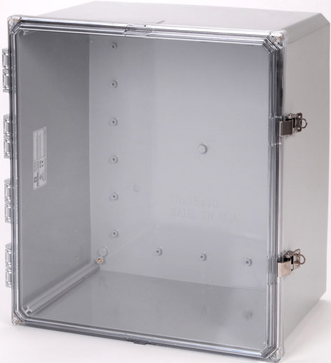 Integra H12104HCLL 12" x 10" x 4" Traditional High Impact Polycarbonate Hinged Enclosure