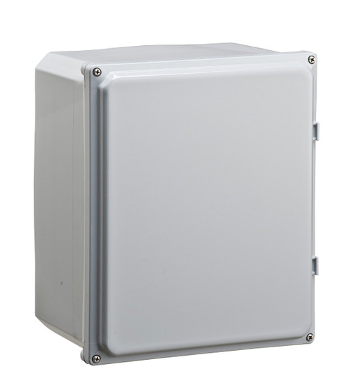 Integra H12106S 12" x 10" x 6" Traditional High Impact Polycarbonate Hinged Enclosure