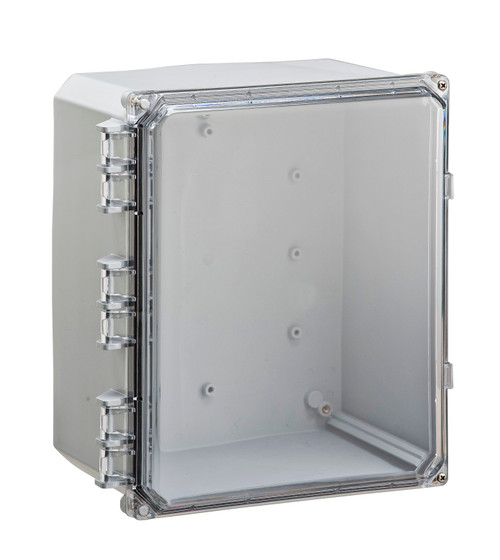 Integra H12106HC 12" x 10" x 6" Traditional High Impact Polycarbonate Hinged Enclosure