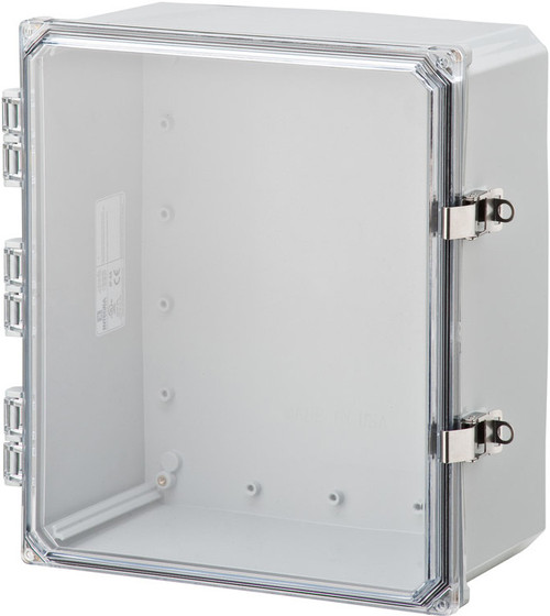 Integra H12106HCLL 12" x 10" x 6" Traditional High Impact Polycarbonate Hinged Enclosure