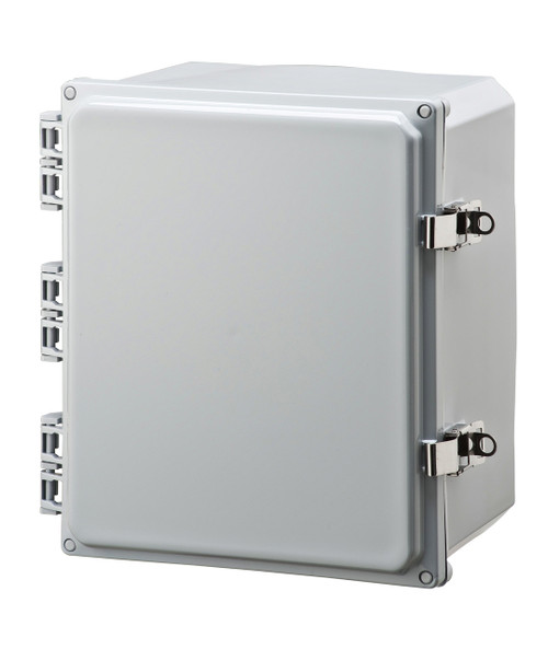 Integra H12106HFLL 12" x 10" x 6" Traditional High Impact Polycarbonate Hinged Enclosure