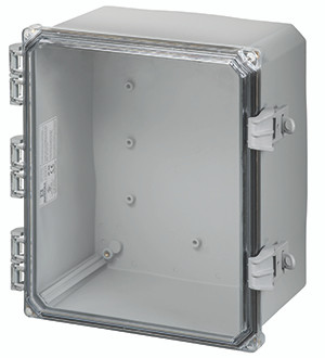 Integra H12106HCNL 12" x 10" x 6" Traditional High Impact Polycarbonate Hinged Enclosure