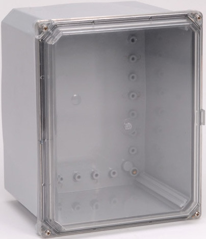 Integra H141206SCF 14" x 12" x 6" Traditional High Impact Polycarbonate Hinged Enclosure