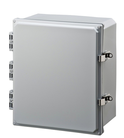 Integra H141206HLL 14" x 12" x 6" Traditional High Impact Polycarbonate Hinged Enclosure