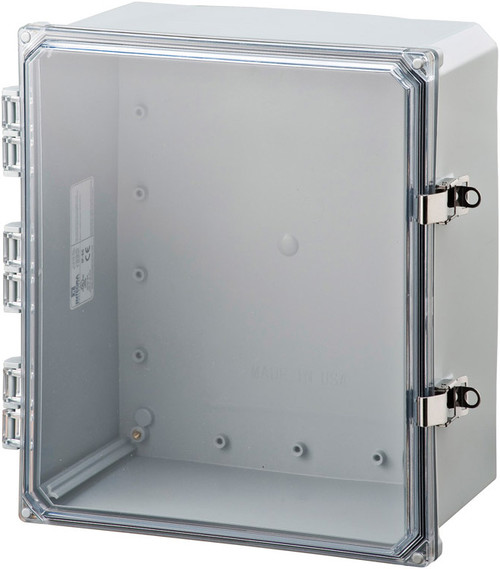 Integra H141206HCFLL 14" x 12" x 6" Traditional High Impact Polycarbonate Hinged Enclosure