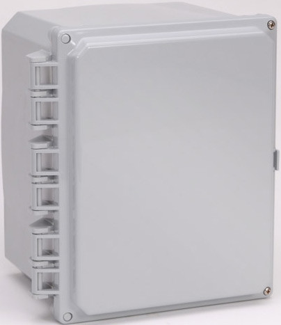 Integra H141206HF-6P 14" x 12" x 6" Traditional High Impact Polycarbonate Hinged Enclosure