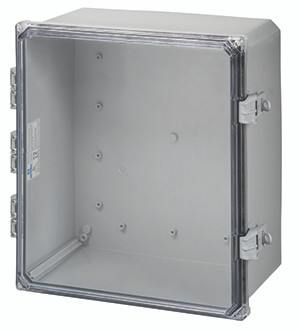 Integra H161407HCFNL 16" x 14" x 7" Traditional High Impact Polycarbonate Hinged Enclosure