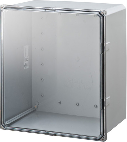 Integra H181610SCF 18" x 16" x 10" Traditional High Impact Polycarbonate Hinged Enclosure