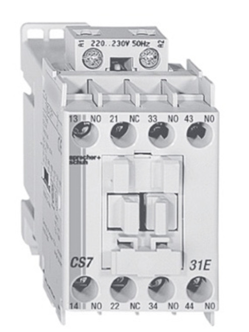 Sprecher & Schuh CS7E-40E-12E 4 Pole Industrial Relay