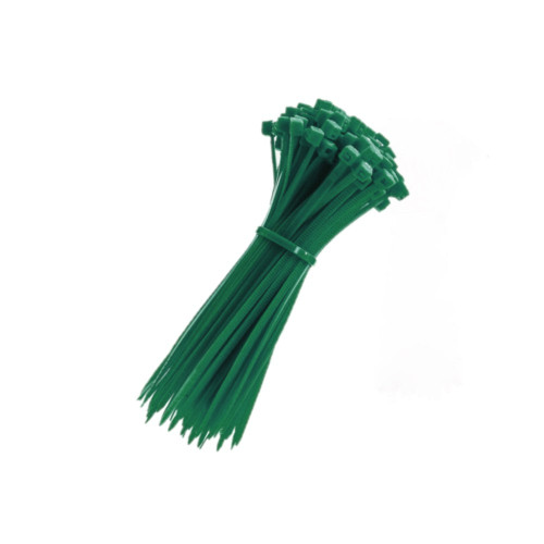 Kable Kontrol CT261CL-GREEN 8" Green Nylon Cable Ties, 100 Pack