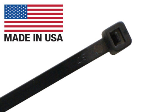 Kable Kontrol CTUSA-07-50-100-BK 7.5" Black Cable Ties, 100 Pack