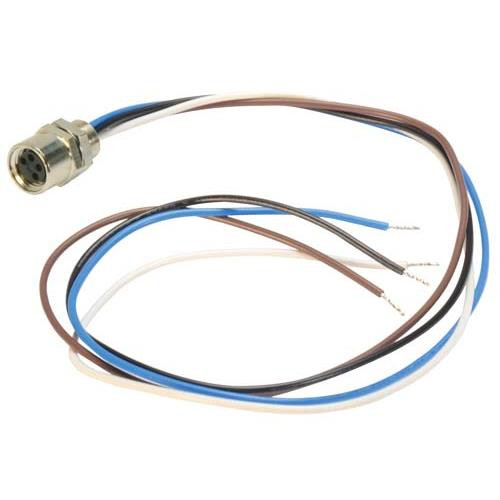 L-Com REC-M84FR-LEADS M8 4 Pole Female Receptacle