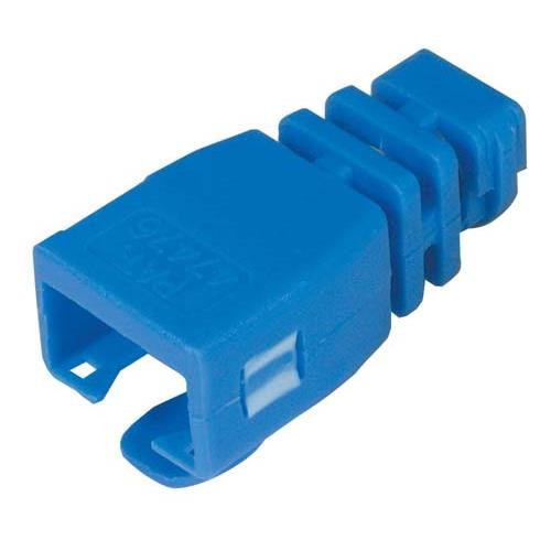 L-Com TDS8CVR-BL RJ45 Snap-on Strain Relief Boot - Blue, Bag 50