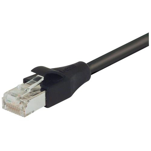 L-Com TRD695ASZBLK-1 1Ft Black Cat6A Shielded Cable