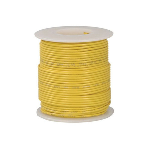 Philmore 78-21644 Yellow 16 AWG Stranded Hook-Up Wire 100Ft