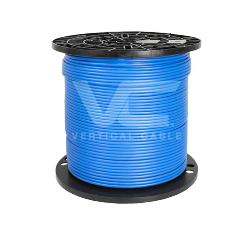Vertical Cable 176-305/A/P/BL Cat6A Plenum 550MHz 1000Ft Spool Blue