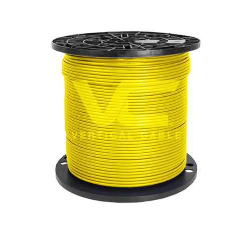 Vertical Cable 176-345/A/P/YL Cat6A Plenum 550MHz 1000Ft Spool Yellow